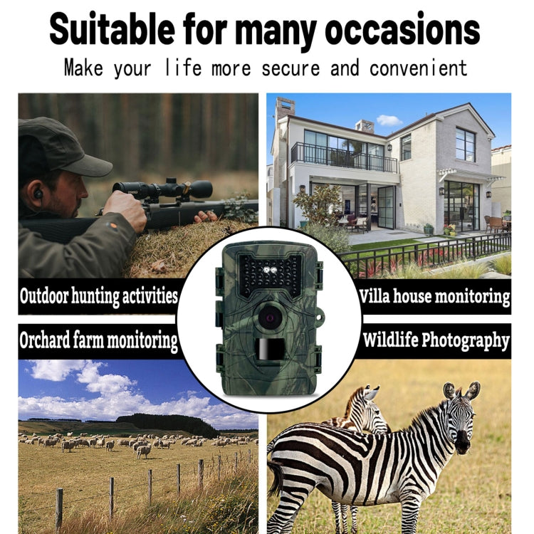 PR2000 2 Inch LCD Screen Infrared Night Vision Wildlife Hunting Trail Camera by bashfashion