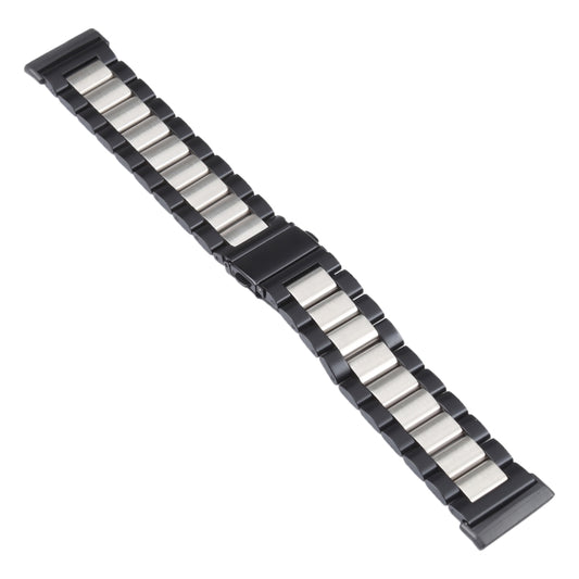 For Fitbit Versa 4/Sense 2/Versa 3/Sense 3 Beads Stainless Steel Watch Band by bashfashion