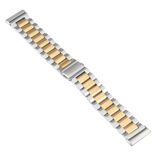 For Fitbit Versa 4/Sense 2/Versa 3/Sense 3 Beads Stainless Steel Watch Band by bashfashion