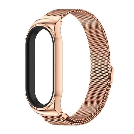 For Xiaomi Mi Band 7 / 7 NFC MIJOBS CS Milan Magnetic Stainless Steel Watch Band(Rose Gold) by MIJOBS