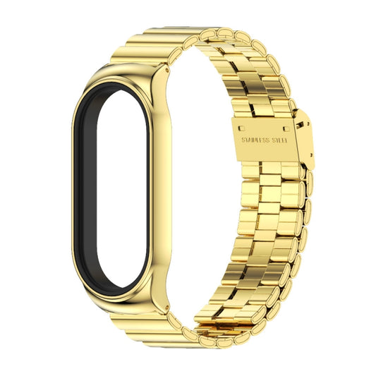 For Xiaomi Mi Band 7 / 7 NFC MIJOBS CS Bamboo Buckle Stainless Steel Watch Band(Gold) by MIJOBS
