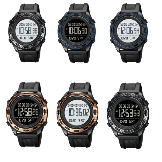 SKMEI 1872 Stainless Steel Buckle PU Strap Waterproof Electronic Watch, Dial:White(Rose Gold) by SKMEI