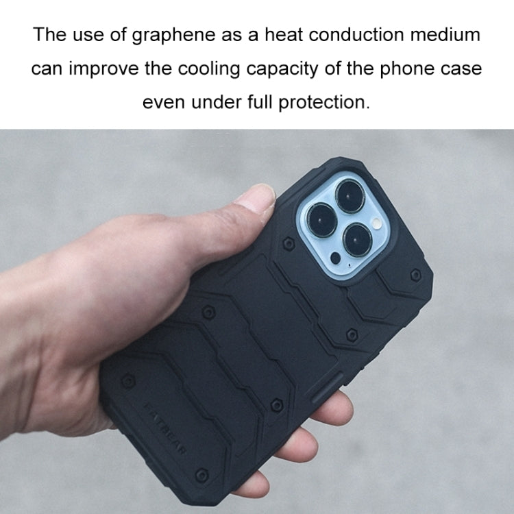 For iPhone 14 FATBEAR Graphene Cooling Shockproof Case (Black) by FATBEAR