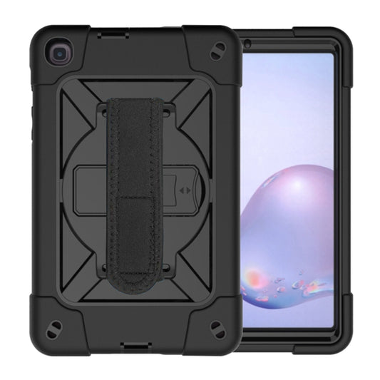 For Samsung Galaxy Tab A 8.4 T307 Contrast Color Robot Silicone + PC Tablet Case(Black) by bashfashion