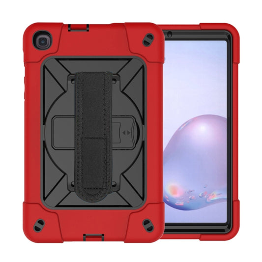 For Samsung Galaxy Tab A 8.4 T307 Contrast Color Robot Silicone + PC Tablet Case(Red Black) by bashfashion