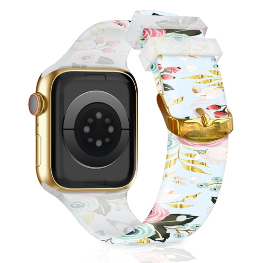 Square Buckle Transparent Watch Band For Apple Watch Series 9&8&7 41mm / SE 3&SE 2&6&SE&5&4 40mm / 3&2&1 38mm(10) by bashfashion