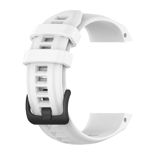 For Garmin Instinct 2S Solid Color Silicone Sports Watch Band(White) by bashfashion