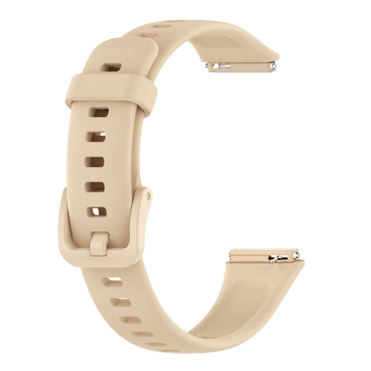 For Huawei Band 7 Silicone Watch Band(Khaki) by bashfashion