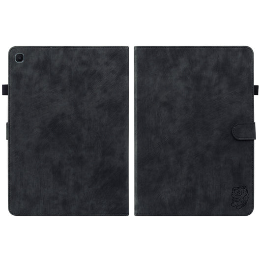 For Samsung Galaxy Tab S5e/T720/T725 Tiger Pattern Flip Leather Tablet Case(Black) by bashfashion