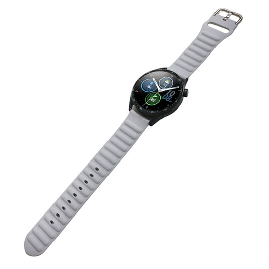 20mm Universal Single Color Silicone Watch Band(Grey) by bashfashion