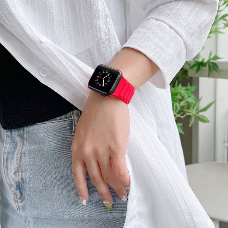 Single Color Silicone Watch Band For Apple Watch Ultra 49mm&Watch Ultra 2 49mm / Series 9&8&7 45mm / SE 3&SE 2&6&SE&5&4 44mm / 3&2&1 42mm(Bright Green) by bashfashion