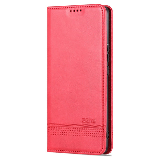 For Huawei nova 10 AZNS Magnetic Calf Texture Flip Leather Phone Case(Red) by AZNS