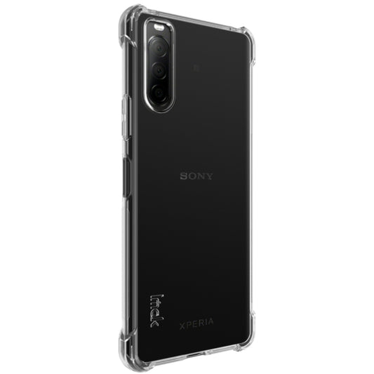 For Sony Xperia 10 II IMAK All-inclusive Shockproof Airbag TPU Protective Case, with Screen Protector(Transparent) by imak