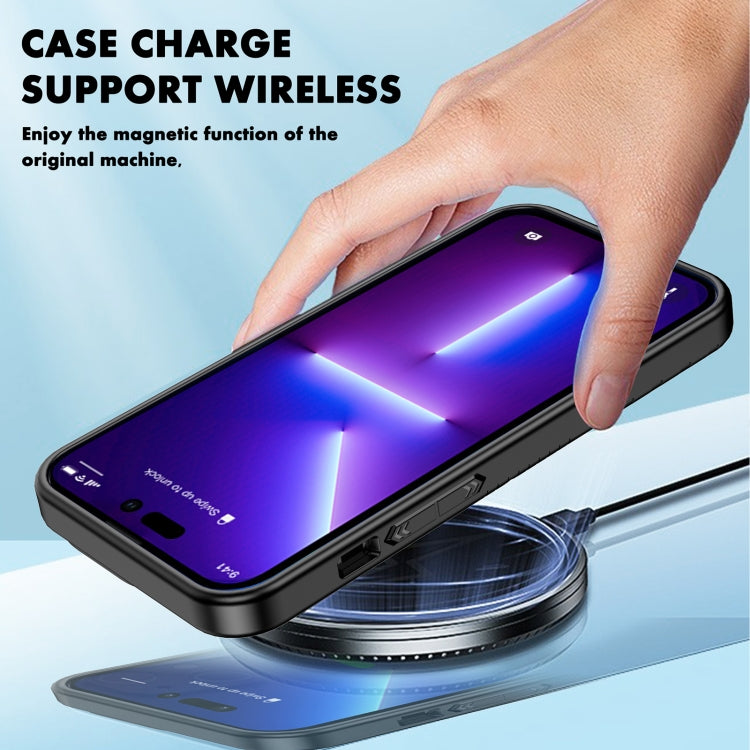 For iPhone 14 iPAKY Shockproof PC + TPU Protective Phone Case (Purple) by iPAKY