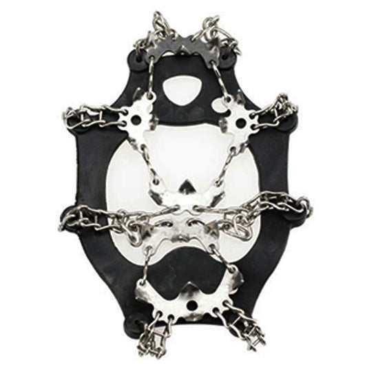 1 Pair 19 Teeth Anti-Slip Ice Gripper Hiking Climbing Chain Shoes Covers, Size:XL(Black) by bashfashion