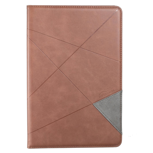 For Samsung Galaxy Tab A8 2022 SM-X200/X205 Prismatic Leather Tablet Case(Brown) by bashfashion