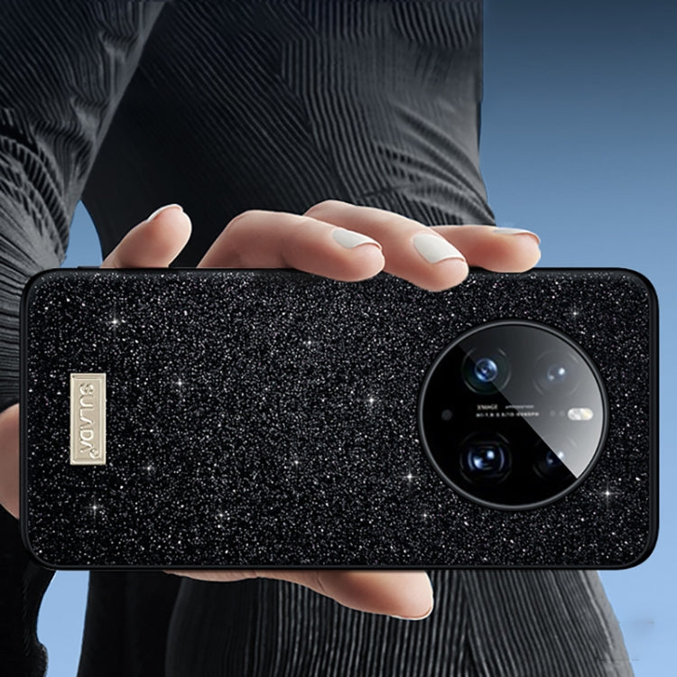 For Huawei Mate 50 Pro SULADA Shockproof TPU + Handmade Leather Phone Case(Black) by SULADA