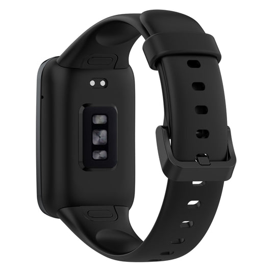 For Xiaomi Mi Band 7 Pro Solid Color Silicone Watch Band(Black) by bashfashion