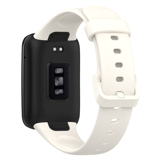 For Xiaomi Mi Band 7 Pro Solid Color Silicone Watch Band(White) by bashfashion