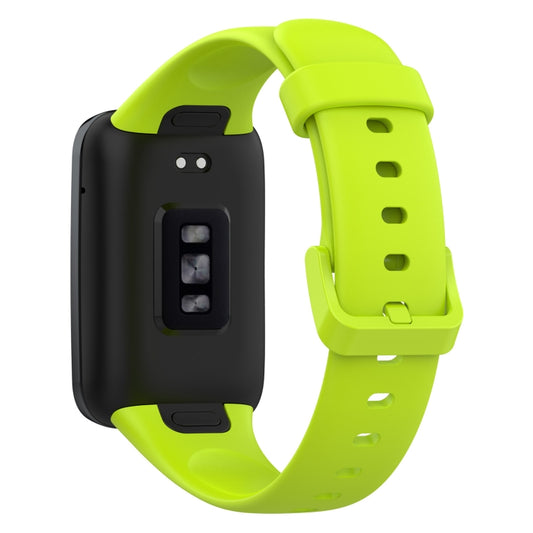 For Xiaomi Mi Band 7 Pro Solid Color Silicone Watch Band(Lime Green) by bashfashion