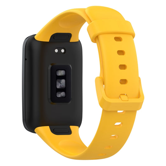 For Xiaomi Mi Band 7 Pro Solid Color Silicone Watch Band(Yellow) by bashfashion