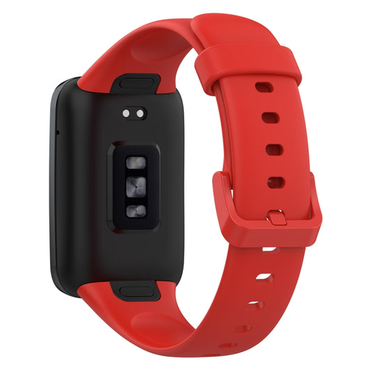 For Xiaomi Mi Band 7 Pro Solid Color Silicone Watch Band(Red) by bashfashion