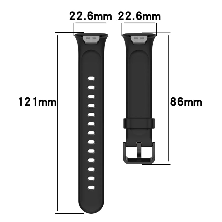 For Xiaomi Mi Band 7 Pro Solid Color Silicone Watch Band(Yellow) by bashfashion