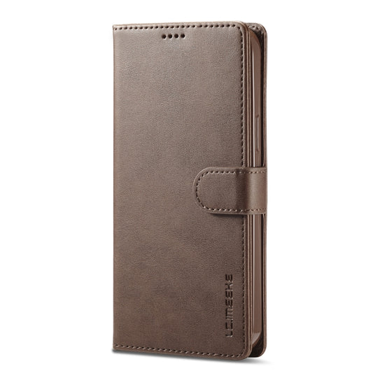 For iPhone 14 Pro Max LC.IMEEKE Calf Texture Horizontal Flip Leather Case (Brown) by LC.IMEEKE