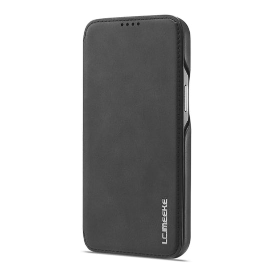 For iPhone 14 Pro Max LC.IMEEKE Hon Ancient Series Flip Leather Phone Case (Black) by LC.IMEEKE