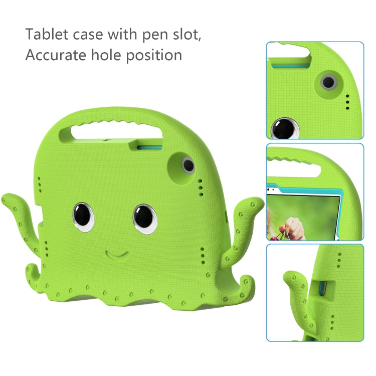 For Samsung Galaxy Tab A8 10.5 2021 Octopus Style EVA + PC Tablet Case with Strap(Grass Green) by bashfashion