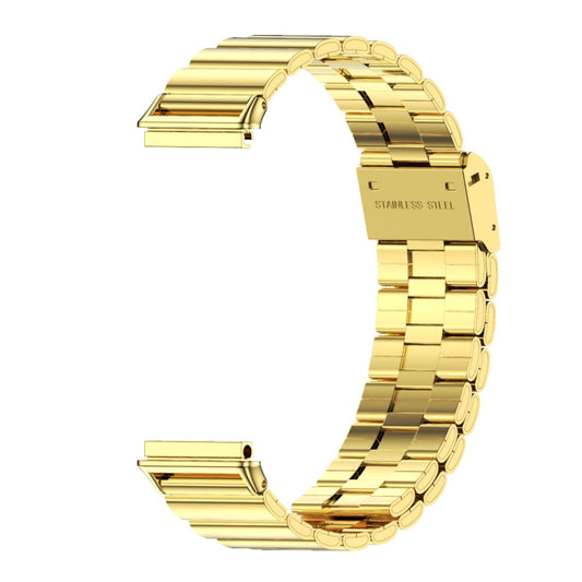 For Huawei Band 7 / 7 NFC Mijobs Bamboo Stainless Steel Metal Buckle Watch Band(Gold) by MIJOBS
