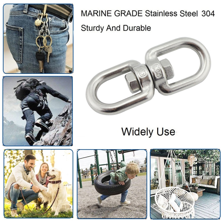 6mm 304 Stainless Steel Universal Rotating Ring by bashfashion