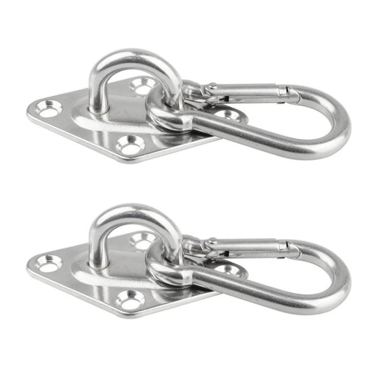 2 PCS 6mm 316 Stainless Steel Sand Bag Ceiling Hook Heavy Duty Swing Hangers by bashfashion
