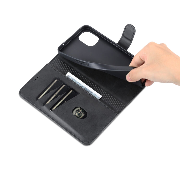 For Nothing Phone 1 AZNS Skin Feel Calf Texture Flip Leather Phone Case (Black) by AZNS