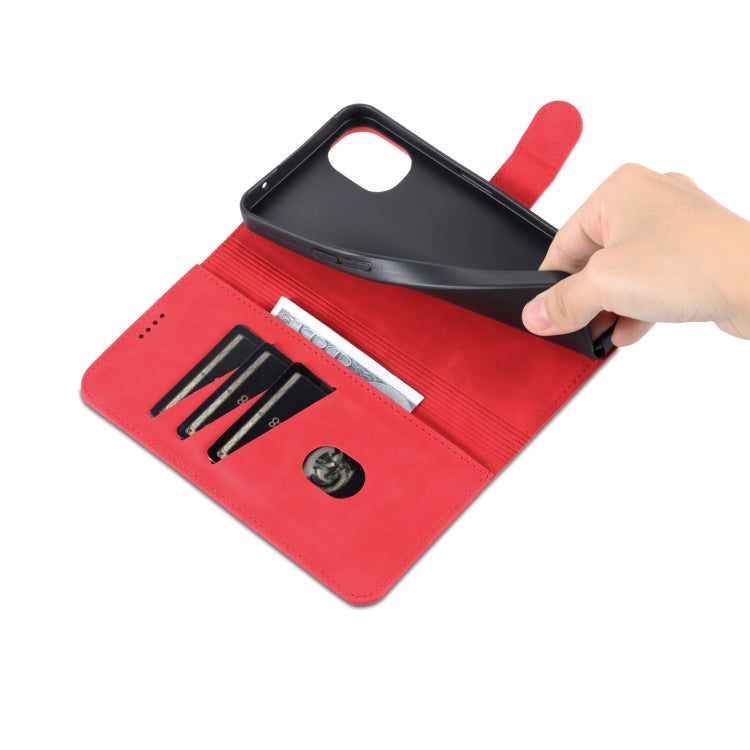 For Nothing Phone 1 AZNS Skin Feel Calf Texture Flip Leather Phone Case (Red) by AZNS