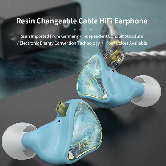 CVJ Hybrid Technology HiFi Music Wired Earphone No Mic(Rosy) by CVJ