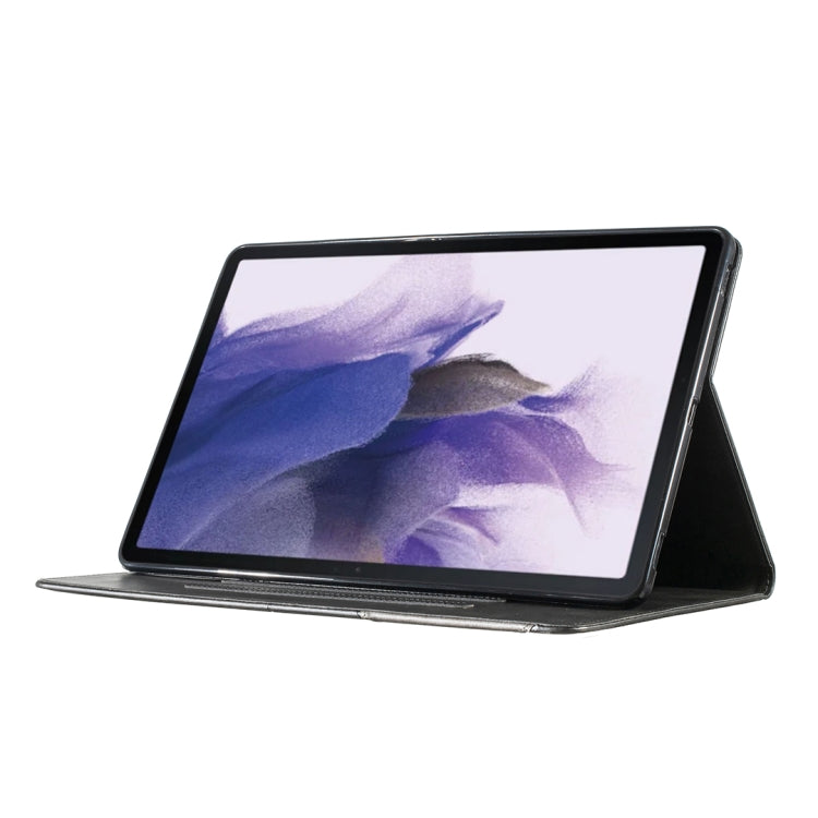 For Samsung Galaxy Tab S7 FE/Tab S7+/Tab S8+ Prismatic Leather Tablet Case(Black) by bashfashion
