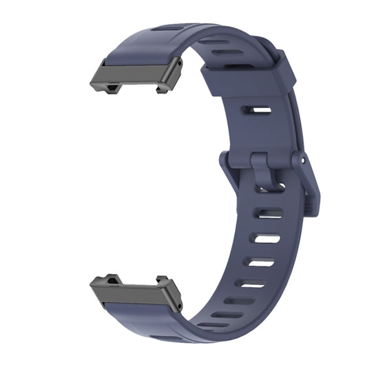 For Xiaomi Mi Band 7 Pro Mijobs Flat Hole TPU Watch Band(Blue Black) by MIJOBS