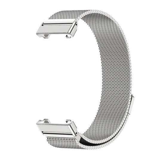 For Xiaomi Mi Band 7 Pro Mijobs Milan Magnetic Stainless Steel Watch Band(Silver) by MIJOBS