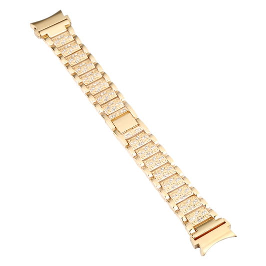 For Samsung Galaxy Watch5 40mm / 44mm Full Diamond Metal Watch Band(Gold) by bashfashion