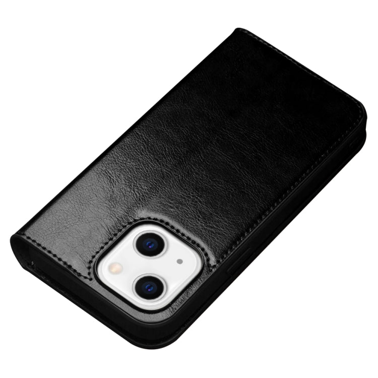 For iPhone 14 Plus QIALINO Horizontal Flip Leather Phone Case (Black) by QIALINO