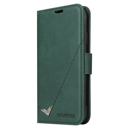 For Huawei nova 7 SE GQUTROBE Right Angle Leather Phone Case(Green) by GQUTROBE