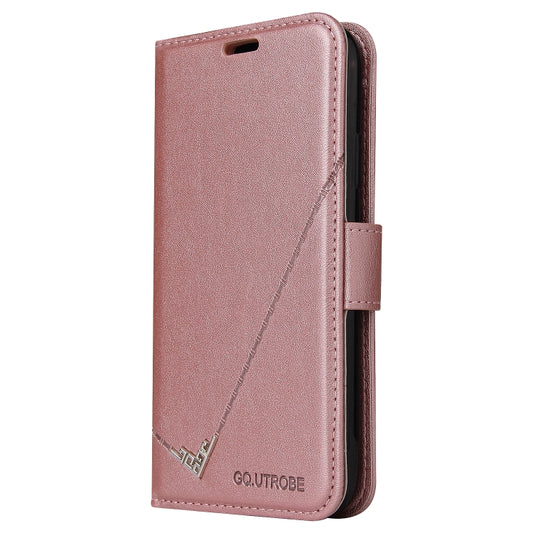For Huawei P30 GQUTROBE Right Angle Leather Phone Case(Rose Gold) by GQUTROBE