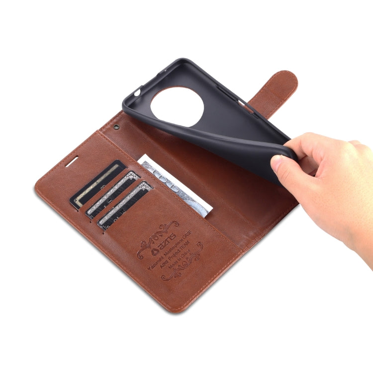 For Huawei Enjoy 50 Pro/Nova Y90 AZNS Sheepskin Texture Flip Leather Phone Case(Brown) by AZNS