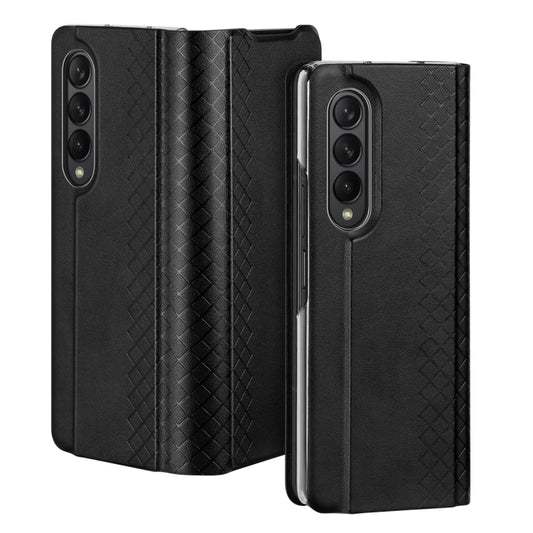 For Samsung Galaxy Z Fold4 DUX DUCIS Bril Series PU + TPU Phone Case(Black) by DUX DUCIS