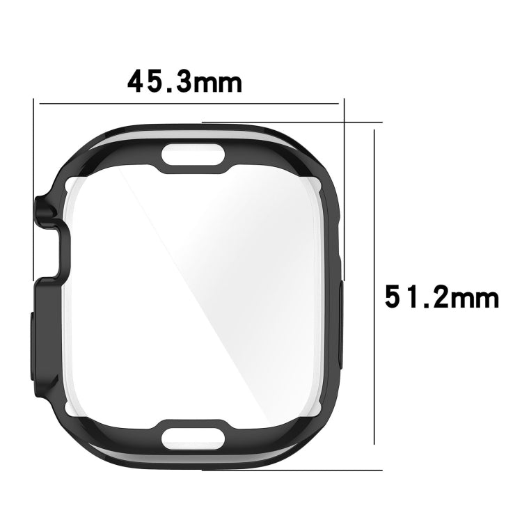 TPU All-inclusive Electroplating Protective Case For Apple Watch Ultra 1 / 2 / 3 49mm(Silver) by bashfashion
