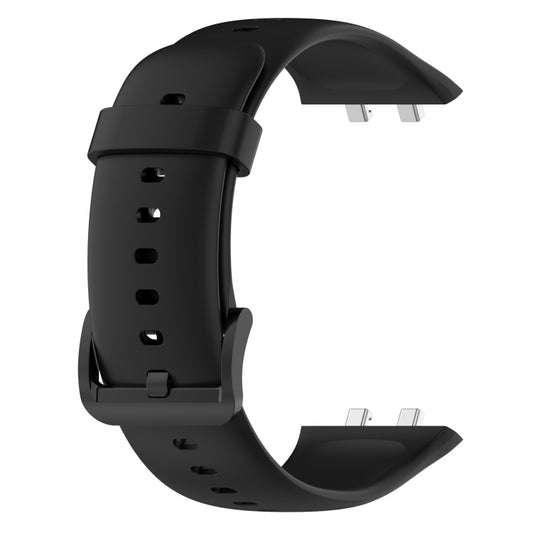 For OPPO Watch 3 Pro Solid Color Soft Silicone Watch Band(Black) by bashfashion
