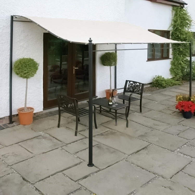 Garden Patio Awning Canopy Waterproof Shade Cloth, Size:2.5X2.6m(Beige) by bashfashion