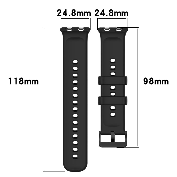 For OPPO Watch 3 Solid Color Soft Silicone Watch Band(Dark Green) by bashfashion