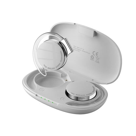 T&G F2 Ear Mount Waterproof Wireless Bluetooth Noise Reduction Earphone, Waterproof Level: IPX5(White) by T&G